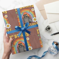 Funny It Burns When I Pee Wrapping Paper Roll Sarcastic Burning Racoon Meme - Wonder Print Shop