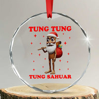 Funny Italian Brainrot Christmas Crystal Glass Ornament Tung Tung Tung Sahur Meme TS14