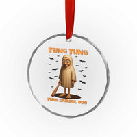 Funny Italian Brainrot Halloween Crystal Glass Ornament Tung Tung Tung Sahur Meme TS14