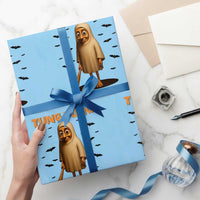 Funny Italian Brainrot Halloween Wrapping Paper Roll Tung Tung Tung Sahur Meme - Wonder Print Shop