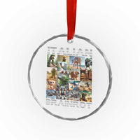 Funny Italian Brainrot Meme Art Crystal Glass Ornament Surreal Humor Pop Culture Collage - Wonder Print Shop