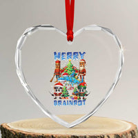 Funny Italian Brainrot Meme Christmas Heart Crystal Glass Ornament Merry Brainrot Xmas Gen Alpha - Wonder Print Shop