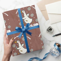 Funny IVF Wrapping Paper Roll Triggered Goose On The Loose Infertility Support Gift - Wonder Print Shop