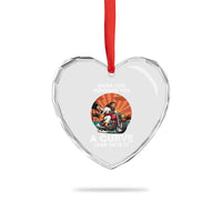 Funny Jesus Christian Motorcycle Heart Crystal Glass Ornament When Life Throws You A Curve Lean Into It - Wonder Print Shop