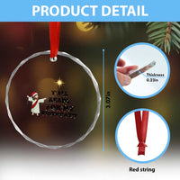 Funny Jesus Christmas Crystal Glass Ornament Are You All Ready For My Birthday TS14