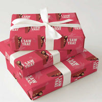Funny Jesus I Saw That Wrapping Paper Roll Retro Christian Meme