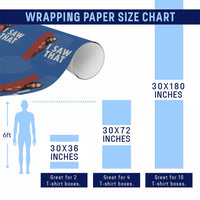 Funny Jesus I Saw That Wrapping Paper Roll Retro Christian Meme