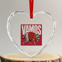 Funny Jimothy Vamos Spain Soccer Fans Parody Heart Crystal Glass Ornament Seattle Raccoon Espana Champs Victory Celebration