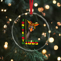 Funny Juneteenth Goose Crystal Glass Ornament African American Pride Gift