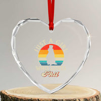 Funny Just A Girl Who Loves Phil Groundhog Heart Crystal Glass Ornament Punxsy Woodchuck Day Lover - Wonder Print Shop