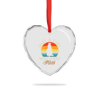 Funny Just A Girl Who Loves Phil Groundhog Heart Crystal Glass Ornament Punxsy Woodchuck Day Lover - Wonder Print Shop