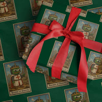 Funny Knight Meme Wrapping Paper Roll Vintage Pepe Frog Templar Crusader Fren Soldier - Wonder Print Shop