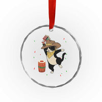 Funny Kwanzaa Cowcat Dance Crystal Glass Ornament Festival Of Lights African Heritage Gift TS12