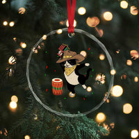 Funny Kwanzaa Cowcat Dance Crystal Glass Ornament Festival Of Lights African Heritage Gift TS12