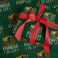 Funny Kwanzaa Is Lit Wrapping Paper Roll Festival Of Lights African Heritage Gift - Wonder Print Shop