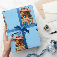 Funny Ky Derby Horse Racing Wrapping Paper Roll You Had Me At Juleps and Jockeys - Wonder Print Shop