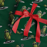 Funny Lacrosse Wrapping Paper Roll Pickle Playing Lax Lover Player - Wonder Print Shop
