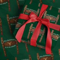 Funny Lederhosen Costume Alternative for Oktoberfest Wrapping Paper Roll Mei Lederhosn Is In Da Wasch - Wonder Print Shop
