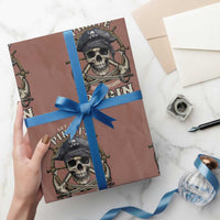 Funny Let The Pirate Shenanigans Begin Wrapping Paper Roll Vintage Captain Crossbones Freebooter - Wonder Print Shop