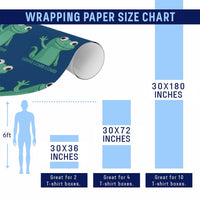 Funny Lizard Lizard Lizard Wrapping Paper Roll Cute Gecko Reptile Meme - Wonder Print Shop