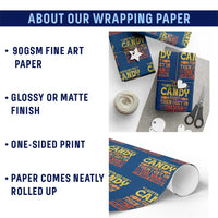 Funny Lollipop Van Gift Wrapping Paper Roll Creepy Adult I Gotta See The Candy First I'm Not Stupid - Wonder Print Shop