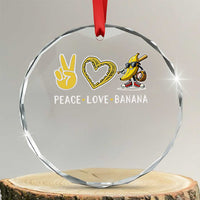 Funny Love Bananas Crystal Glass Ornament Cute Banana Gifts - Wonder Print Shop