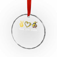 Funny Love Bananas Crystal Glass Ornament Cute Banana Gifts TS10