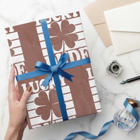 Funny Lucky Dude Wrapping Paper Roll Irish Boys St Patricks Day