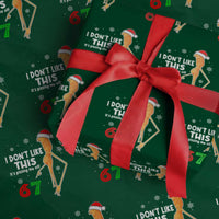 Funny Marcus The Worm 67 Meme Christmas Wrapping Paper Roll I Don't Like This It's Pissing Me Off - Wonder Print Shop