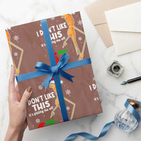 Funny Marcus The Worm 67 Meme Christmas Wrapping Paper Roll I Don't Like This It's Pissing Me Off - Wonder Print Shop