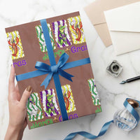 Funny Mardi Gras Animal Wrapping Paper Roll Alligator Crawfish Goose New Orleans Louisiana