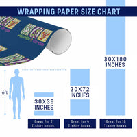 Funny Mardi Gras Animal Wrapping Paper Roll Alligator Crawfish Goose New Orleans Louisiana