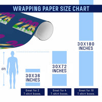 Funny Mardi Gras In Biloxi Mississippi Wrapping Paper Roll 228 Skyline Area Code