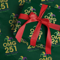 Funny Mardi Gras In Mobile Alabama Wrapping Paper Roll OMG 251 Original Mardi Gras Jester Hat