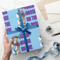Funny Mardi Gras Wrapping Paper Roll Louisiana Carnival Silly Goose Festival