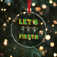 Funny Mariachi Frog Guitar Fiesta Crystal Glass Ornament Cinco De Mayo Gift