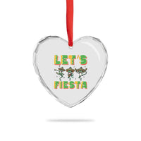 Funny Mariachi Frog Guitar Fiesta Heart Crystal Glass Ornament Cinco De Mayo Gift
