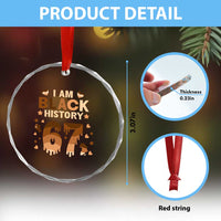 Funny Melanin Six Seven Meme Crystal Glass Ornament African American Gift - Wonder Print Shop