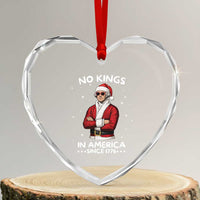 Funny Merry No Kings Since 1776 George Washington Heart Crystal Glass Ornament Christmas Gift - Wonder Print Shop