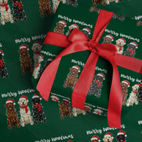 Funny Merry Woofmas Wrapping Paper Roll Labrador Funny Xmas Dog Lover Gift - Wonder Print Shop