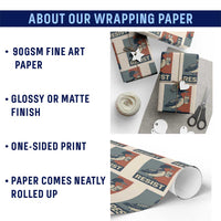 Funny Minnesota Common Loon Wrapping Paper Roll No Ice Please