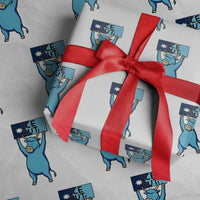 Funny Minnesota Folklore Babe The Blue Ox Wrapping Paper Roll Ice Out