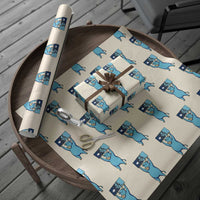 Funny Minnesota Folklore Babe The Blue Ox Wrapping Paper Roll Ice Out