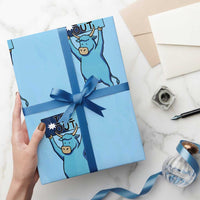Funny Minnesota Folklore Babe The Blue Ox Wrapping Paper Roll Ice Out