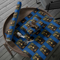 Funny Mona Lisa Bass Face Music Lovers DJs Wrapping Paper Roll