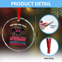 Funny Mothman Crystal Glass Ornament Part Man Part Moth Harbinger Of Doom Point Pleasent WV TS02