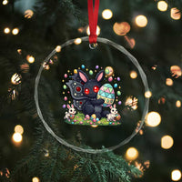 Funny Mothman Easter Bunny Ears Crystal Glass Ornament Cryptid Lover Gift