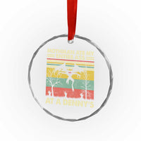 Funny Mothman Eat My Entire Ass Crystal Glass Ornament Vintage Cryptid Funny Mothman Meme - Wonder Print Shop