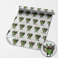 Funny Mothman Wrapping Paper Roll St Patricks Day Cryptid Gift