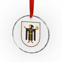 Funny Munich Oktoberfest Munchen Coat of Arms Crystal Glass Ornament Münchner Kindl Beer Drinking